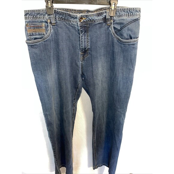 Prana Men’s Straight Jeans Size 40x34 Blue Western Rodeo Cowboy Zip Fly Rise 12 - Picture 1 of 12